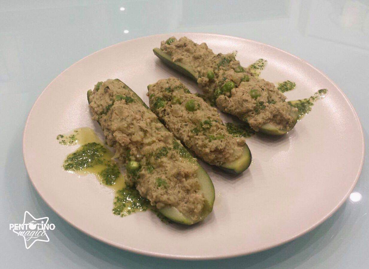 Zucchini ripieni al vapore